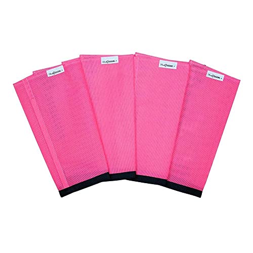 Shoofly Horse Leggins, Patented Loose Fitting Boots, Breathable Plastic Mesh (Pink/Large) #TOP6