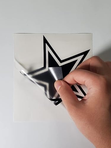 Cowboys Star Black Decal Premium Die Cut Vinyl Sticker | Cars Trucks Vans Walls Laptop | Black | 5.5 X 5 In | With No Background @ All #TOP1