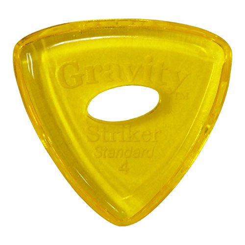 GRAVITY GUITAR PICKS Striker -Standard Elipse Grip Hole- GSRS4PE 4.0mm Yellow �M�^�[�s�b�N