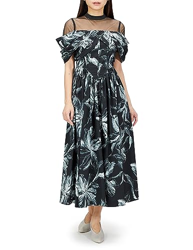 [リリーブラウン] ドローイングフラワードレス LWFO234141 レディース BLK