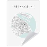 GP TONER Bilder Poster Shanghai Poster Geometrische Stil 