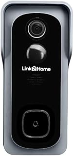 Link2Home Wireless Smart Video Doorbell BellBattery with Motion Detection, 2-Way Audio, WiFi, Voice Control & Wide-Angle Camera