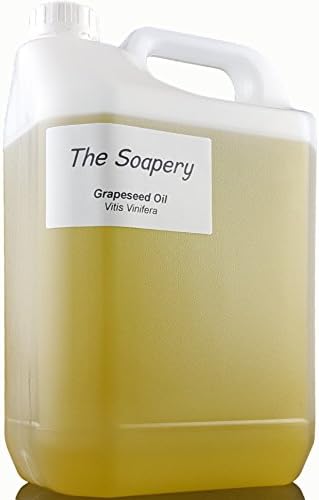 Grapeseed oil 5 Litre - Cosmetic Grade - Also a Carrier Oil for Massage and Aromatherapy