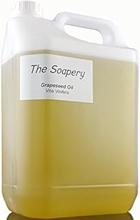 Grapeseed oil 5 Litre - Cosmetic Grade - Also a Carrier Oil for Massage and Aromatherapy