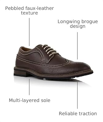 Ferro Aldo Men's Vintage Wingtip Dress Shoes Collection | Classic Longwing Blucher & Spectator Oxford Styles