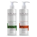 NYLAH Shampoo & Conditioner Bundle (200ml x 2) Moisture-Rich Wash Day Duo for Afro & Curly Hair – Deep Cleansing, Nourishing & Hydrating Formula for Healthy Hair
