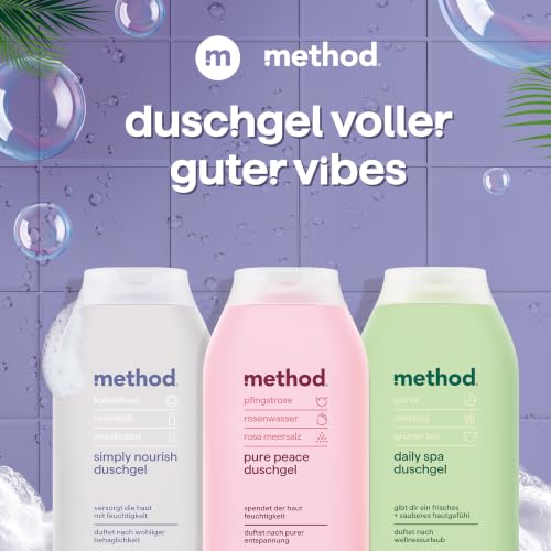 method Pure Peace Duschgel, Pfingstrose & Rosenwasser, 532 ml – Ansicht 4