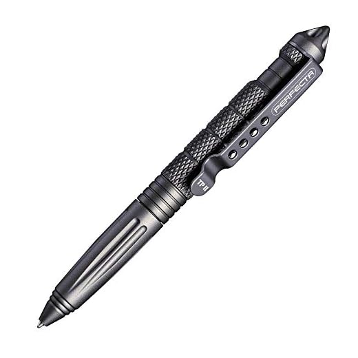 PerfectA Tactical Pen II - Bolígrafo táctico con carburo rompecristales