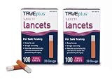 2 x 100ct 28g TRUEplus® Safety Lancets