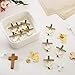 Misdary 25 Pack Funeral Favors Pins Bulk for Guests Memorial Forever in Our Hearts Dove Cross Lapel Pin Memorial Mourning (Black)