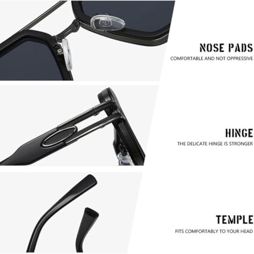 Lunettes de soleil rétro dégradées style léopard tendance protection UV400 - 4