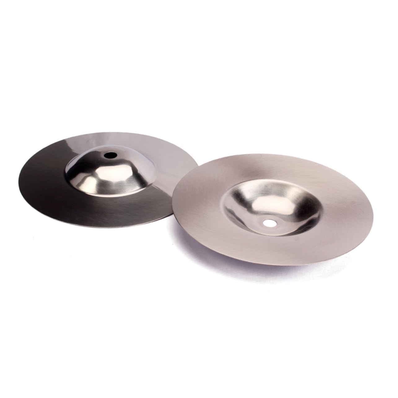 BESPORTBLE 2pcs Silver Beginner Crash Cymbals Durable Percussion Instrument Accessories for and Rich Sound for Students and Players