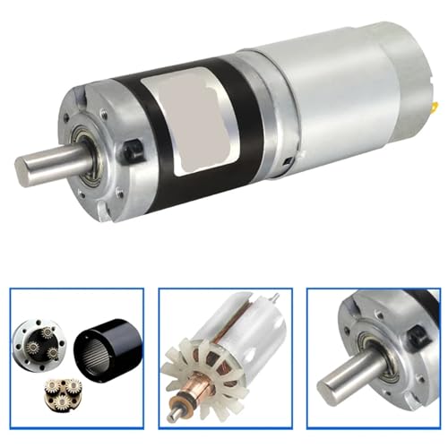 Moteur planétaire CC 24V à couple élevé et micro-basse vitesse pour régulation PWM