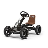 EXIT Toys Kart à Pédales Dès 2 Ans avec Pneus EVA et Siège Réglable – Go-Kart Enfant – Essieu Oscillant pour Stabilité – Foxy Espresso – Noir