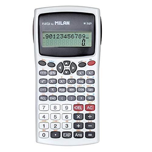 Milan 159110WBL   Calculadora científica con pantalla LCD de 2 líneas