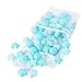 Realhaha Ball Pit Balls 100 PCS, Star Shapes for Babies Kids Playpen Plastic Balls for Babies Ball Pool Puppy Playballs, Green Clear