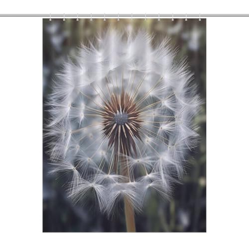 Rideau de douche tissu lavable imperméable 140x183cm avec crochets