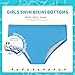 Dovio Girls Swim Bikini Bottoms with Fully Lined, UPF 50+ Sun Protection Swimsuit Soft Quick-Dry for Beach Pool (SkyBlue, 8)