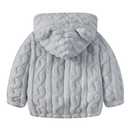 Image of Toddler Fleece Jacket Girls Warm Coats Winter Outerwear 2-6 Years