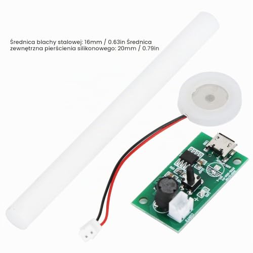 Pwshymi Ultradźwiękowy mgiełka, 740 otworów 5μm Atomizer USB Nawilżacz z przełącznikiem rozrządu do domu i biura