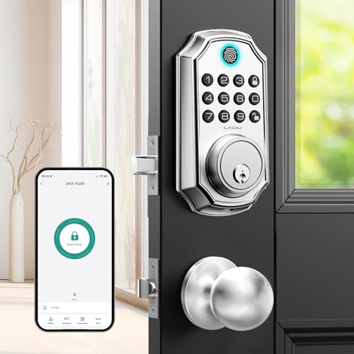 LNDU Smart Deadbolt Lock with Fingerprint & Knob D180/D280 by LNDU - Used condition - CA$87.21