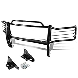 Auto Dynasty Mild Steel Front Bumper Protector Brush Grille Grill Guard Compatible with Ford F250 F350 F450 F550 Super Duty 1999-2007 Excursion 2000-2005, Black