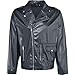 Black Grease T-Birds Leather Jacket for Men - Standard Size (1 Count) - Durable & Comfortable - Classic & Timeless Design - Perfect for Any Occasions & Ideal Gift