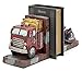 Bellaa Dekorative Bücher Buchstützen Vintage Antik Feuerwehrauto Motorwehr Wagon Buchenden Halter schwere Stopper Bücherregal Regale zum Halten von Büchern Bibliotheksregal Trennwänden Heimdekoration