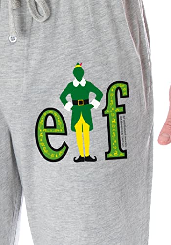 INTIMO Elf The Movie Men's Buddy The Elf Film Logo Loungewear Sleep Bottoms Pajama Pants3
