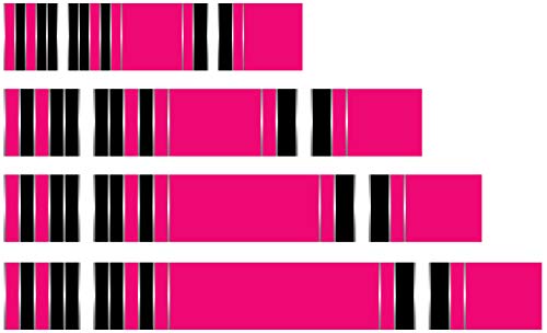 White Water Archery Laminated Pink Traditional 8 Crest Arrow Wraps 15 pk Choose Length Width (7, 1.12)