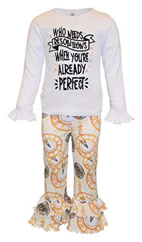 Image of Unique Baby Long Sleeve with Ruffle Leggings for Girls Kids Toddler Clothing Set Outfit