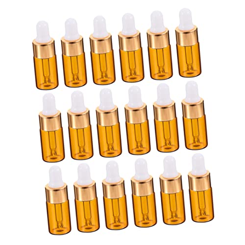 FOMIYES 25 Piezas pequeña botella de aceite esencial frascos cuentagotas contenedor de viaje de crema mini neblina estojos escolares travel bottles botella dispensadora botella de vidrio