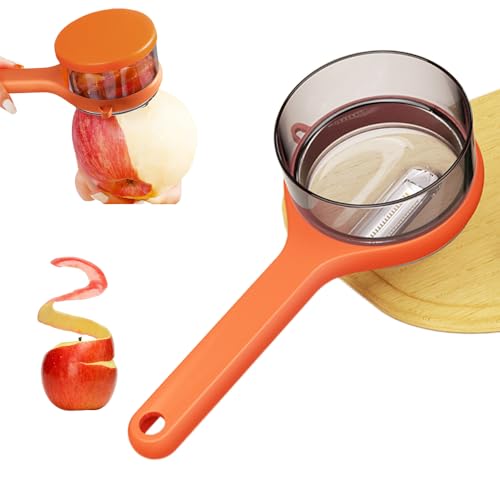 Sparschäler, 2026 Neuer Kartoffelschäler, mit Aufbewahrungsbox, Guter Griff und Langlebiges Schälwerkzeug für Küche, Gemüse, Obst (orange)