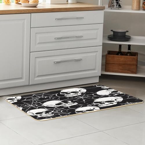 Tapetes de cocina antideslizantes VAPOKF lavables solucionan suelos húmedos juego negro 2 uds 7