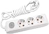 Viko Multi-Let Triple Socket Switched Grounded Wired Child Proof 5 Mt