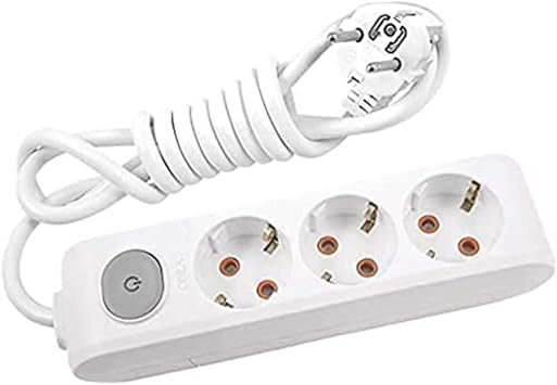 Viko Multi-Let Triple Socket Switched Grounded Wired Child Proof 5 Mt