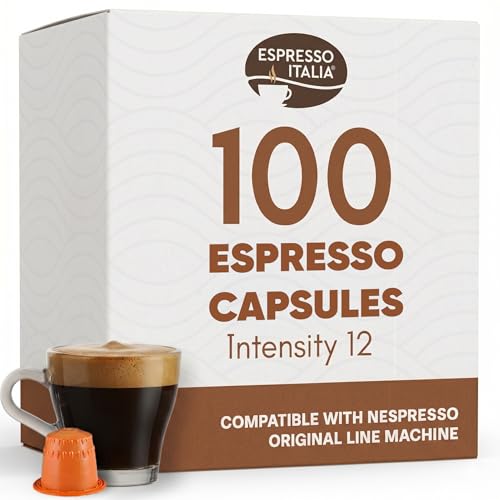 Forte Espresso Pods For Nespresso Original Line - 12/12 Intensity Italian Roast - 100% Food-Grade Bpa-Free Capsules For Home & Office Machines - Bold Ristretto Blend With Thick Crema