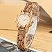 Produktbild JUE Klassische Quarz-Uhr aus Holz nach Frau, Braun Holz Armband mit Faltschließe Uhren for Mädchen, großes Polygon Dial Holz Armbanduhr for die Dame A+