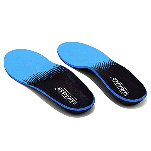 SEIGNEER Plantillas Fascitis Plantar, Inserto para pies planos, Plantillas ortopédicas, para Ayudar A Reducir el Dolor en el Talón Rodilla/Dolor de Espalda y Tendinitis de Aquiles