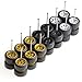 Ylutex 1/64 Wheels Mixed/Random Real Riders Wheels Rims Tires Set for 10 Cars 1/64 Scale (04)