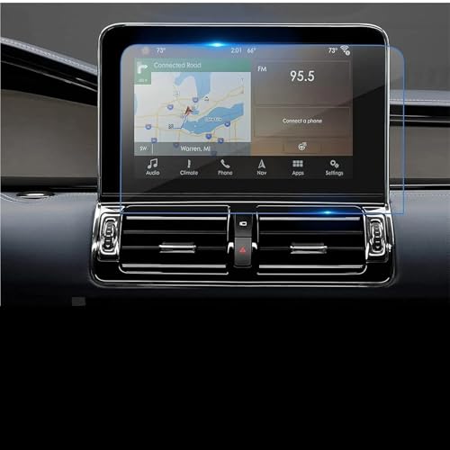 Protection d'écran en verre trempé pour GPS Lincoln Navigator Sync 3 10 pouces de 2018 à 2021