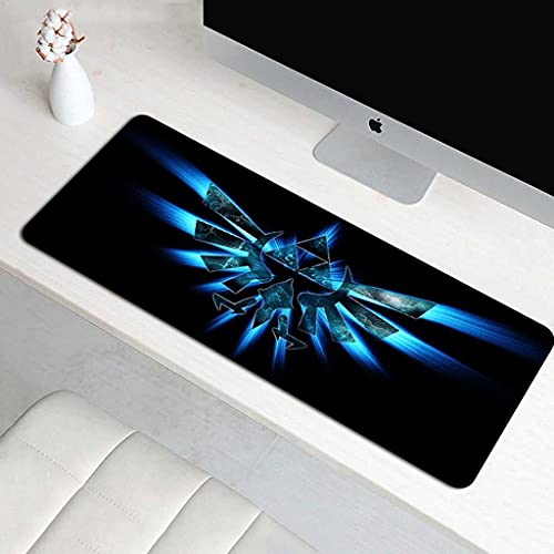 Tapis de souris XXL 900x400 mm Aurora Wings bleu pour joueur sur PC