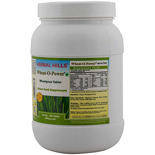 Image of Herbal Hills Wheatgrass Tablets (900 Count Pack of 5)