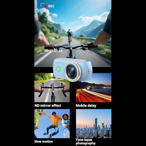 Caméra d'action HD magnétique avec écran réversible et suivi de cible - 3