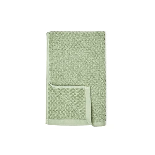 Amazon Basics Odor Resistant Textured Hand Towel, 16 X 26 Inches - 6-Pack, Green #TOP1