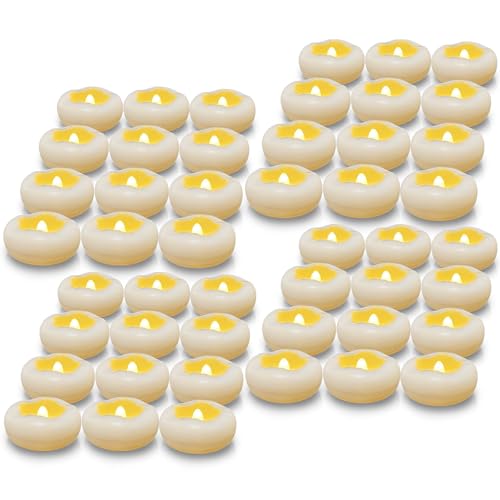 Floating Candles 2.3" LED, water-activated, 48-pack