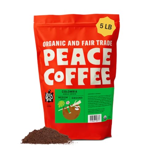 Peace Coffee Colombia Single Origin Coffee | 5 lb Ground