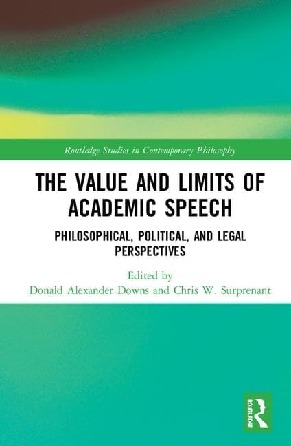 Buy The Value and Limits of Academic Speech — BookShops.in