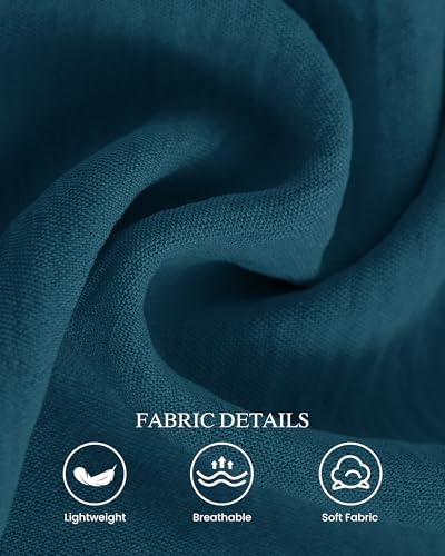 PRETTYGARDEN Women 2 Piece Summer Outfits Short Sleeve Strappy Top Wide Leg Pants Tracksuit Lounge Sets Beach Clothes(Dark Blue,X-Large) — view 6