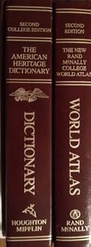Hardcover Rand Mcnally College World Atlas/the American Heritage College Dictionary 2 Vol. Set Book